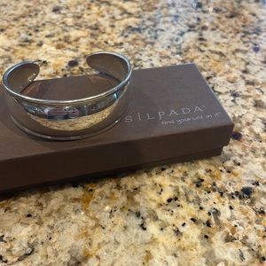 Silpada Sterling Silver Dome Cuff Bracelet